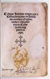 CASSIANUS, JOANNES. De institutis coenobiorum; origine, causis et remediis vitiorum.  1516